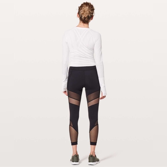 Lululemon Forget The Sweat Tight *25" Black (First Release) W5BA9S Size 8 - Picture 4 of 8